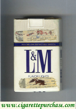 L&M Rich Mellow Distinctively Smooth Filters cigarettes soft box